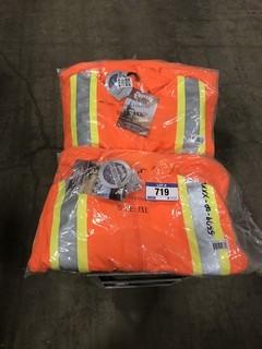 Lot of (2) High Visibility Sweaters w/ Striping Size: XXXL **LOCATED IN EDMONTON** 