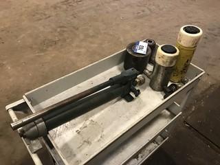 Hand Pump w/ Asst. Cylinders **LOCATED IN EDMONTON** 