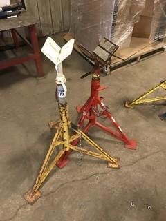 Lot of (2) Asst. V-Head Pipe Stands **LOCATED IN EDMONTON** 