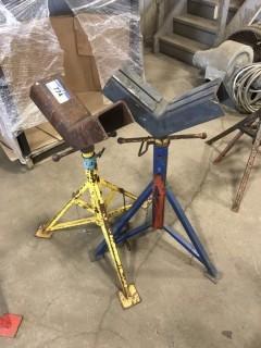 Lot of (2) Asst. V-Head Pipe Stands **LOCATED IN EDMONTON** 