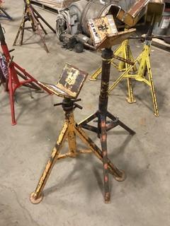 Lot of (2) Asst. V-Head Pipe Stands **LOCATED IN EDMONTON** 