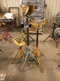 Lot of (3) Asst. V-Head Pipe Stands **LOCATED IN EDMONTON** 