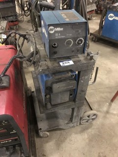 Miller XMT 350 w/ Miller 22A Wire Feeder and Cart **LOCATED IN EDMONTON** 