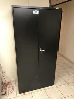 2-Door Lockable Metal Storage Cabinet **LOCATED IN EDMONTON** 