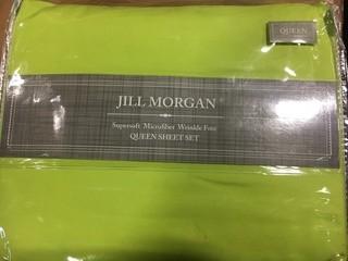 Jim Morgan-Queen Sheet Set-Green