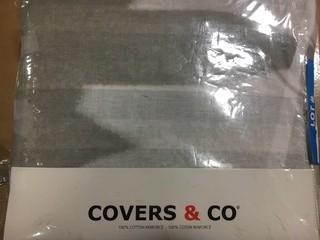 Covers & Co-Twin Duvet Cover-Grey