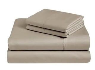 Monaco Home D?cor-King Sheet Set-Taupe-600 Thread Count