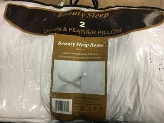 Beauty Sleep Home-2 Down and Feather Pillows-King