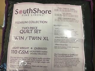 Vilano Premium Collections-Twin Quilt Set-Black