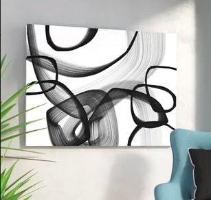 Abstract Poetry In Black And White Framed-C3761083.