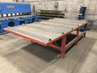 10' X 6' Steel Welding Table ***ITEM LOCATED IN EDMONTON***