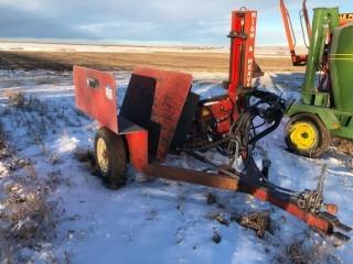 High Hit Pounder. PTO Driven, 10' Adjustable Height, Post Lock Feature, Hydraulic Hitch Length Alignment, Hydraulic In/Out Adjustment, 4-Way Tilt Adjustment, High and Heavy Hitter. 
