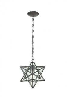 Sterling Furnishing Creativity Star Pendant in Oiled Bronze 145-001