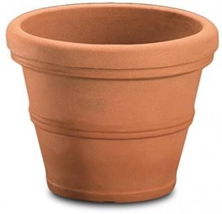Crescent Garden Resin Pot Planter-Weathered Terracotta-16"H x 20"W x 20"D