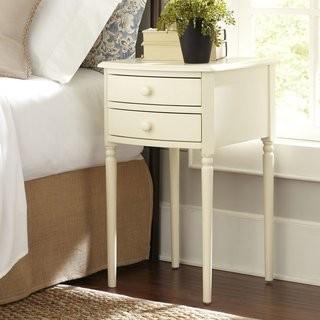 Birch Lane Canfield Side Table (BL6454)-Antigue White