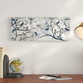 Morning Chorus' Graphic Art Print on Wrapped Canvas-20"x50"