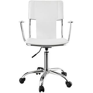 Modway Studio Office Chair in White Vinyl-2PC