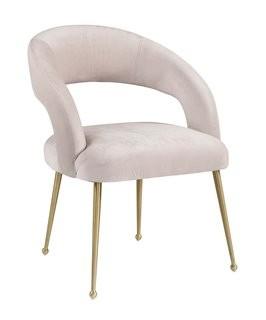 TOV Furniture Modern Rocco Blush Pink Velvet Dining Chair TOV-D6187