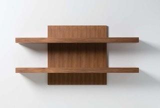 Mobital Cargo Wall Shelf-Walnut- 24'' H x 47'' W x 9'' D