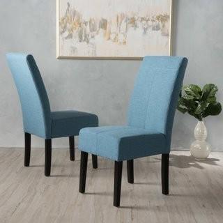 Alcott Hill Back East Side Upholstered Dining Chair (ACOT1277_20118995)-Blue