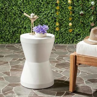 Safavieh Torre Concrete Indoor/ Outdoor Accent Table (Ivory)