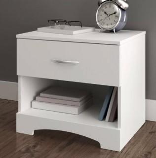 South Shore Step One 1 Drawer Nightstand (TH4956_31984399)-White