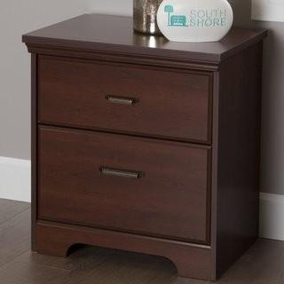 South Shore-Versa 2 Drawer Nightstand-Royal Cherry