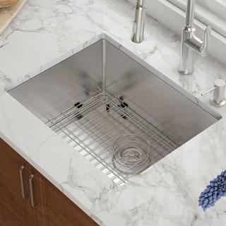 Kraus 23 L x 18 W Undermount Kitchen Sink (KUS2842)-Stainless Steel