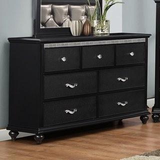 Willa Arlo Interiors Almerton 7 Drawer Dresser-Ebony-Damaged Top