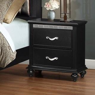 Willa Arlo Interiors Almerton 2 Drawer Nightstand by Simmons Casegoods-Ebony-Scratches