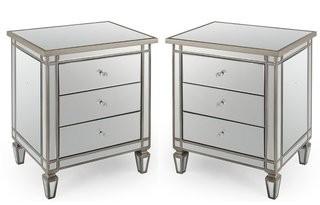Rosdorf Park Curry 3 Drawer Nightstand-Set of 2