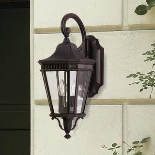 Darby Home Co Chesterhill 2-Light LED Outdoor Flush Mount (DRBC6894_19308918)-Black