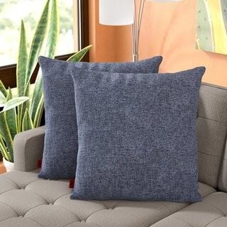 Wade Logan Barco Fabric Square Throw Pillow (WDLN3769_29160985)-Dark Charcoal-24.5'' H x 24.5'' W x 6.3'' D