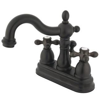 Kingston Brass Heritage Centerset Bathroom Faucet with Drain Assembly (KBBB1907_11271877)-Oil Rubbed Bronze