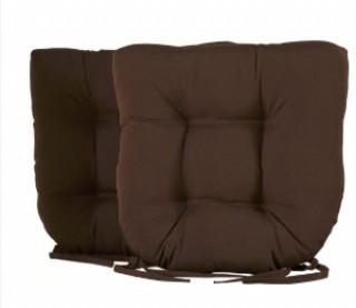 Three Posts Hoban Indoor/Outdoor Dining Chair Cushion (TRPT5717_29474277)-4PC-Chocolate
