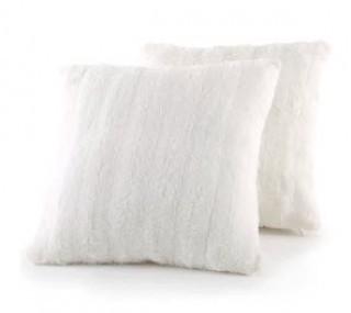 Alwyn Home Grasso Indoor Faux Fur Throw Pillow (CEEC1017_29998408)-White