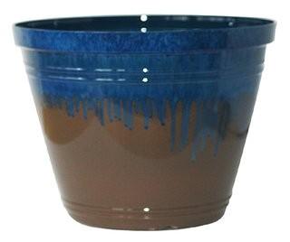 Breakwater Bay Bellwood Indoor/Outdoor Resin Pot Planter (BKWT4194_25021181)-Blue-2PC