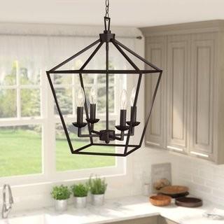 Laurel Foundry Modern Farmhouse Carmen 4-Light Pendant (LRFY3247_19400481)-Rubbed Oil Bronze