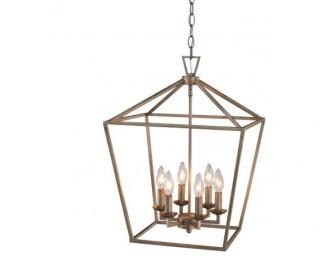 Trans Globe Lighting - 10266 - Lacey - 16" Six Light Pendant-Rubbed Oil Bronze