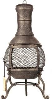 DeckMate Corona Cast iron Wood Burning Chiminea (DKMT1001)