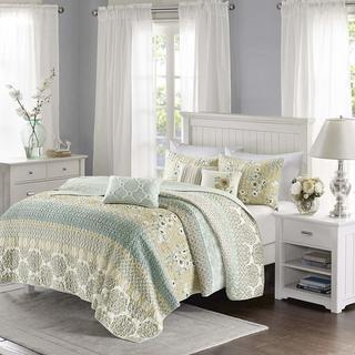 Madison Park Willa 6 Piece Quilted Coverlet Set -Full/Queen MP13-3240
