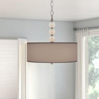 Willa Arlo Interiors Gaetan 3-Light LED Drum Chandelier (WRLO1657)