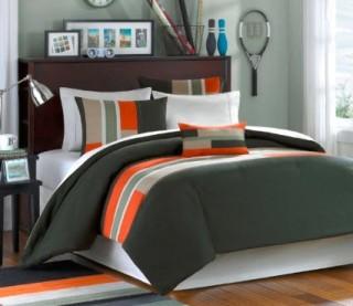 Mi Zone-Mizone Pipeline Comforter Set in Olive-King