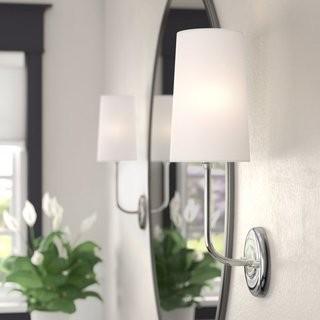 George Oliver Diego 1-Light LED Armed Sconce (GOLV5013_29302995)-Brushed Nickel