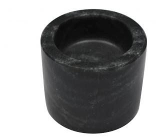 Mint Pantry Marble Cylinder Votive Holder (MNTP2156_22831971)-Black-2PC
