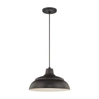 Beachcrest Home 1-Light Bowl Pendant (BCMH1566_23592038_23592039)-Architectural Bronze