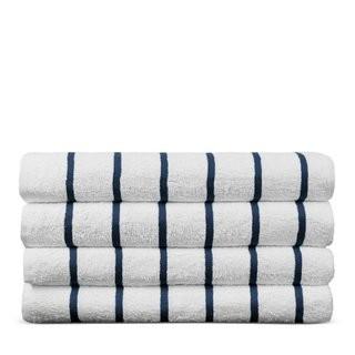 Winston Porter Wellston 100% Cotton Beach Towel (WNST2921_28759162)-Navy Blue-Set Of 4