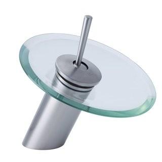 Dyconn Faucet Single Hole Bathroom Vessel Faucet with Waterfall Glass Head (DYCF1075_16294778)-Oil Rubbed Bronze