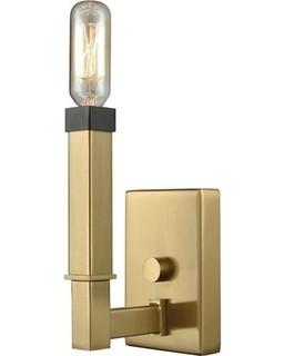 Mandeville 1 Light Wall Sconce In Satin Brass