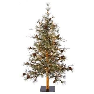 The Holiday Aisle Alpine 4' Green Pine Artificial Christmas Tree with 70 Clear/White Lights with Stand (THLY9470)